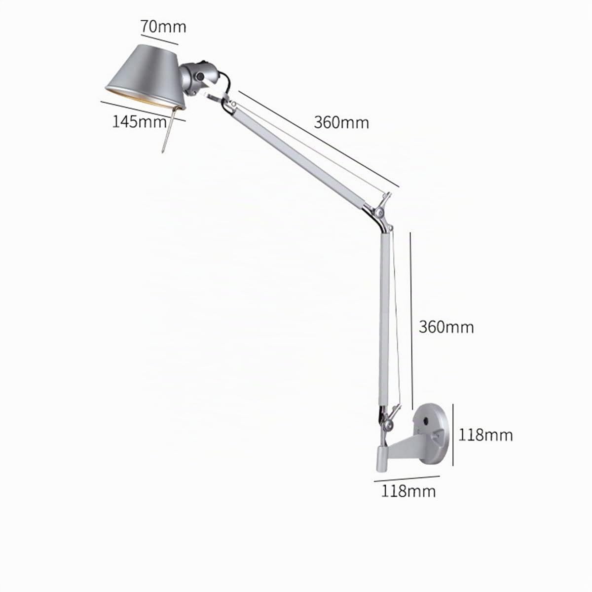 Wandleuchte Innen Vintage Mit Schalter Wandlampe Industrial Design Schwenkarm Langer Arm Wandbeleuchtung Retro Mit Stecker Und Kabel Verstellbar Wand Leselampen Schlafzimmer Nachttischlampe E27