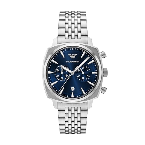 Montre acier inoxydable Emporio AR11688, la précision d'un chronographe masculin