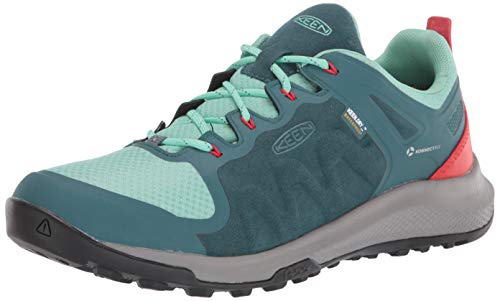 KEEN womens Explore Wp Hiking Shoe, Balsam/Beveled Glass, 11 US