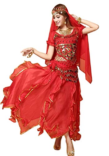 Eiza アラジン コスプレ 衣装 4点 ハロウィン イベント ベリーダンス アラビアン 女王 e447