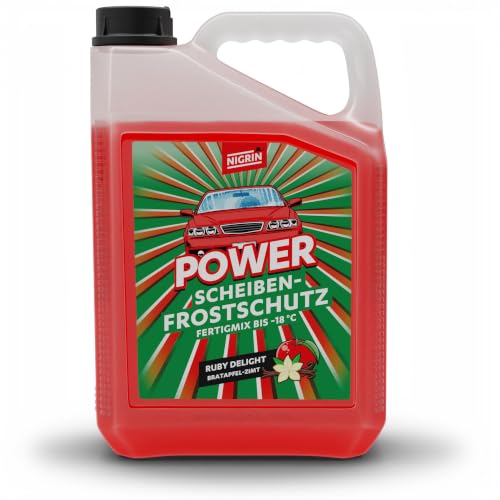 NIGRIN POWER Scheibenfrostschutz Fertigmix Ruby Delight | 5 Liter | wirksam bis -18°C | Anti-Freeze-Formel… – Ansicht 1