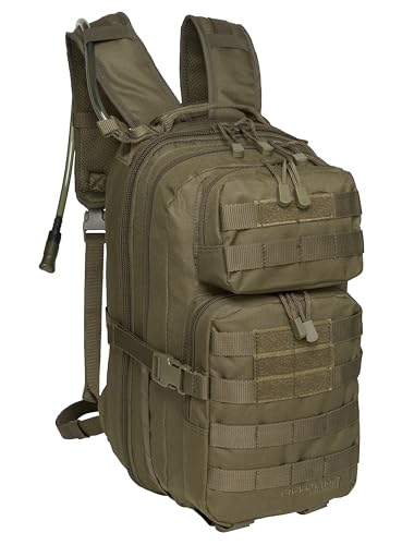 Surge Tactical Hydration Pack by Fieldline | Military Backpack with MOLLE System | Survival Bug Out Bag | 22L Storage Capacity + 3L Reservoir (Digital Sand) (Olive Drab Green)