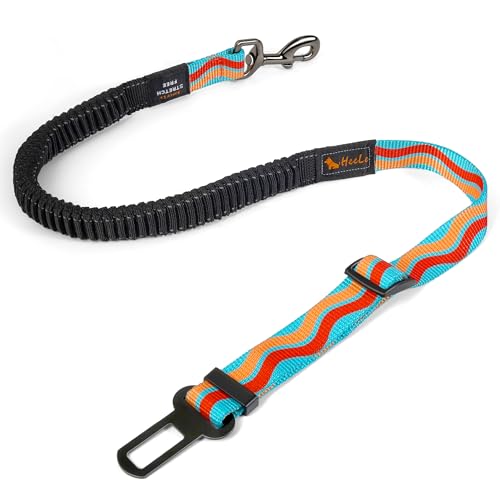 AYADA Ceinture Chien Voiture Securite Réglable Nylon Elastique Antichoc,Attache Chien Voiture Voyage Indéchirable Harnais Chat Animaux Compagnie Laisse...