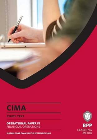 CIMA - Financial Operations: Study Text book cover