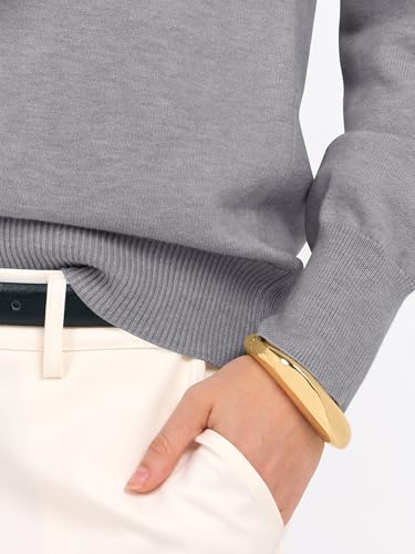 Image of ANRABESS Women's Long Sleeve V Neck Basic Sweaters | Classic Pullover Tops,Soft Loose,Business Casual Work,Travel Vacation,All Day Wear,Fall Spring Outfits,Winter Layer Clothing