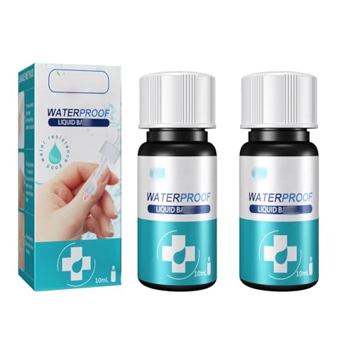 2PCS Skin Liquid Plaster,Liquid Wound Dressing,Protective Wound Stick Gel,Waterproof Resistant Plasters for Wound,Breathable Transparent Gel L/iquid Band Aid,Quick-Dry Skin Glue for Protection Film