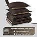 downluxe Queen Comforter Set - Brown and Tan Queen Comforter, Soft Bedding Sets for All Seasons -3 Pieces - 1 Comforter (88
