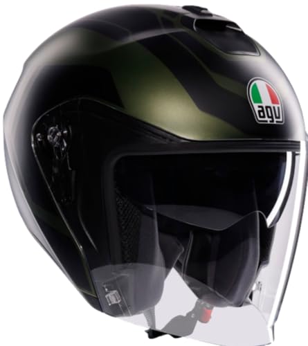 AGV Irides Sakai Casque Jet - Visière Anti-Rayures et Confort Lunettes