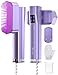 Sundu Dampfglätter, Steamer für Kleidung, 2-in-1 Reisebügeleisen Steam iron, 15s schnelles Aufheizen Mobiles Handbügeleisen, Travel Iron mit LED Display, 4 Bügelmodi, Lila