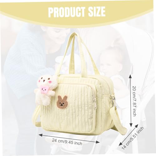 Bolso de pañales amarillo ideal para paseos cómodos con tu bebé 2