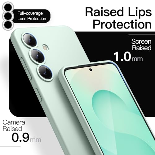 Image of JETech Slim Cover Case for Samsung Galaxy S25 5G with Camera Lens Full Protection, Ultra-Thin Lightweight Matte Finish Minimalist Protective Phone Cover (Mint)
