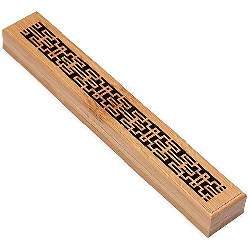 Porte-Cendres Porte-Encens Bâton en Bois Boîte d'Encens à Brûler Fabriqué Attrape-Cendres Brûleur Boîte de brûleur d'encens, Attrape-Cendre d'encens, Porte Encens en Bois, Bois Bambou Brûleur Encens Cover