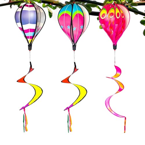 Molinillos de viento de globos para decorar el jardín exterior 7