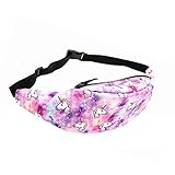 ♥Utilidad: Riñonera Bandolera pequeño Moda. Diseño Estrellas. Ideal para uso diario, viajes, bicicleta, gimnasio, fitness. Ligera, práctica y resistente.