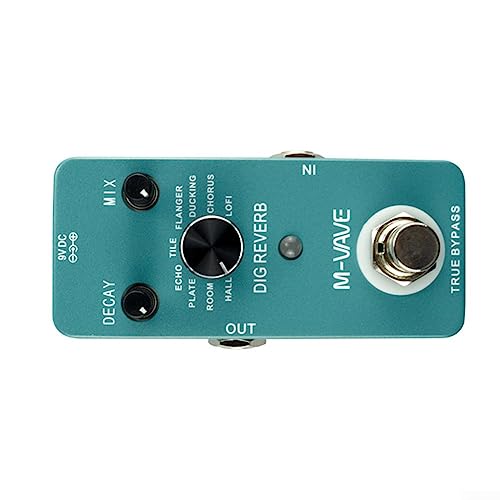 Pédale d’effet de guitare numérique M-VAVE DIG REVERB professionnelle avec 9 modes de réverbération - Les Beatles, Paul McCartney, John Lennon, RIngo Starr, George Harrison Pédale d'effet de guitare numérique M-VAVE DIG REVERB professionnelle avec 9 modes de réverbération – Image 7