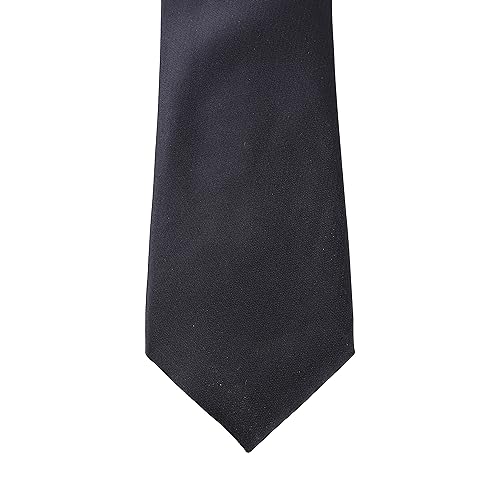 Image of Men's Satin Slim Necktie for Formal Wear | Premium Solid Tie for Office, Wedding, Business Meetings, Party & Interview | Stylish Silk Feel Neck Tie for Men with Pocket Square