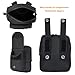 Compact Utility Duty Belt Pouch, Multipurpose Tactical Molle Belt Pouches Utility EDC Tool Pouch Bag Small Vertical Modular Pouches Mini Slim Waist Bag Outdoor Camping Hiking Organizer, Black