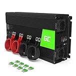 Green Cell® 3000W/6000W 12V auf 230V Reiner Sinus Volt kfz Spannungswandler Wechselrichter Konverter Pure Sine Wave Power Solar Inverter DC AC Umwandler Stromwandler Wohnwagen Auto Autoladegerät