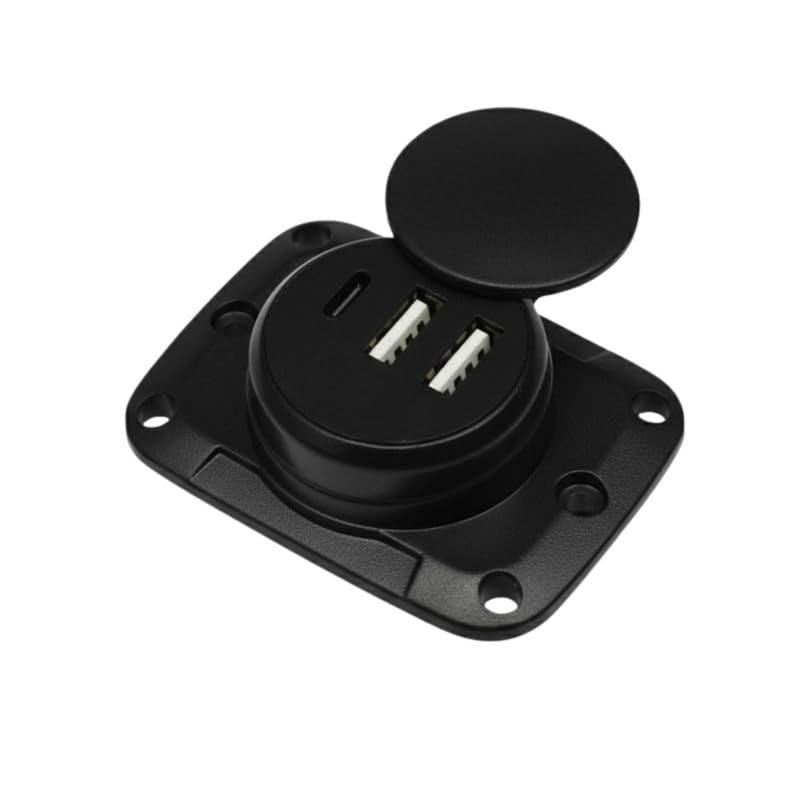 Erh India Compact 12v - 24v DC Dual USB Mobile Phone Charger with Type-C Port for Bike Car Bus Truck Auto Rikshaw E-Rikshaw-image-10