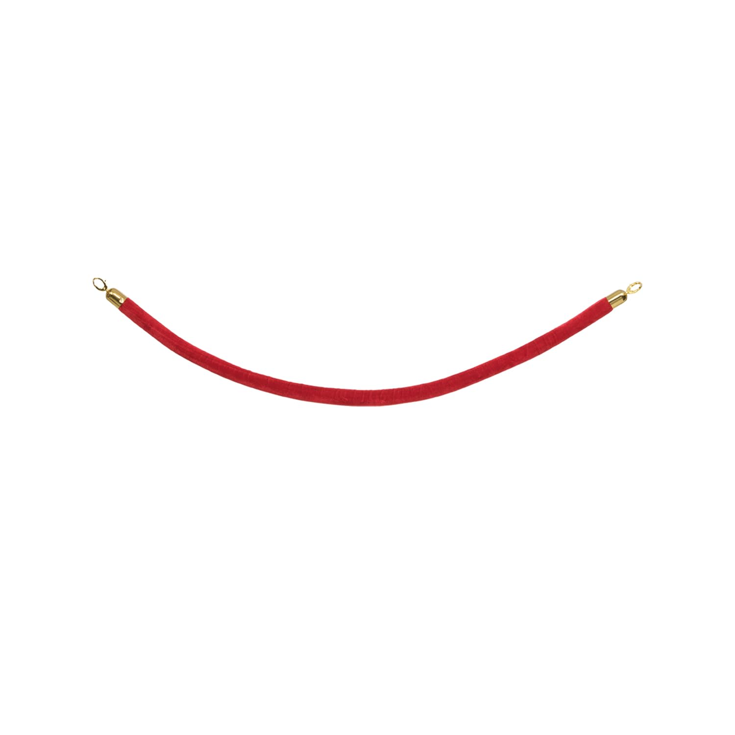 Cuerda de terciopelo rojo de 152 cm para postes separadores de bar y discoteca 7