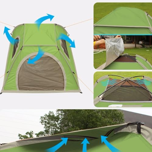 Carpa automática para camping 3-4 personas portátil miniatura 6