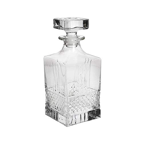 Maxwell & Williams Verona Whiskey Decanter in Gift Box, Cut Crystalline Glass, 75 ml