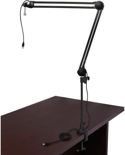Auray BAI-2U Two-Section Broadcast Arm with Internal Springs and Integrated USB Cable