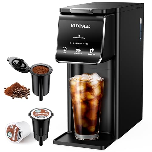 KIDISLE Hot & Iced Single Serve Coffee Maker