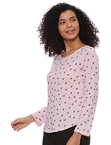 Image of A.T.U.N. (ALL THINGS UBER NICE) Womens Printed Cotton Long Sleeve Regular T-Shirt (Pack of 3)