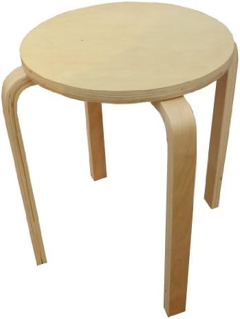Happilar Bentwood Stackable Natural Birch Color Stool
