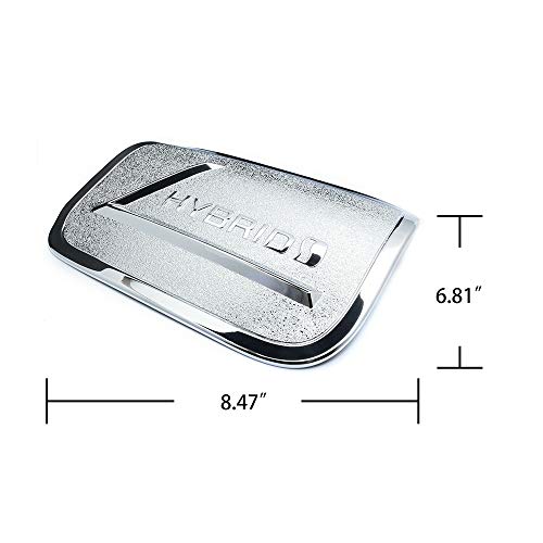 Yorten Tanque de combustível tampa da caixa de gás tampa tampa da porta guarnição cromada compatível