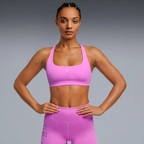 Sujetador deportivo PUMA Hyrox Tech que evita dolores por impacto en gimnasio