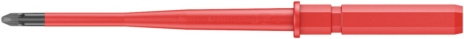 Wera Pozidriv Interchangeable Screwdriver PZ1 Tip, VDE 1000V Approved
