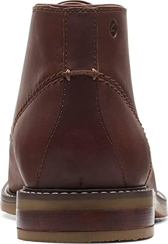 Clarks Men's Jaxen Mid Chukka Boot, Tan Leather, 8 Wide | Image 3
