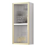 ZPRYZHD Armario de Pared con Puertas de Cristal,Small)