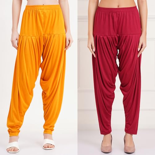 Image of Buy That Trendz Patiala Salwar for Women Relaxed Fit Viscose Patiyala Salwar Harem Bottom Pants