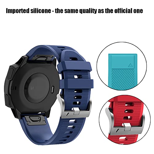 Correa de silicona de liberación rápida para sustituir banda rota en Garmin Fenix 7 6X 5 4