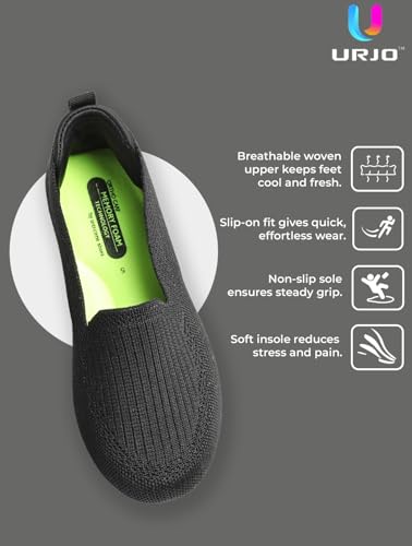 Image of URJO Pure 1002 Women's Lightweight Walking Shoes Super Flexible, Comfortable & Casual for Everyday Wear & Running (URJO by Welcome)