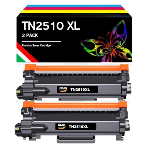 #Commissioniguadagnate<br>2pz TN2510XL 3000 pagine Toner alta capacità compatibile per brother HL L2400DWE HL L2445DW DCP L2620DW DCP L2660DW DCP L2665DW MFC L2800DW MFC L2827DWXL MFC L2835DW MFC L2860DWE (bundle 2pz)