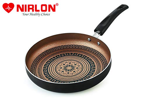 Image of Nirlon Mandala Compatible with Gas and stovetops Non Stick Aluminium Cookware 3 Pcs Combo Set (Compatible with All Gas & stovetops Only)