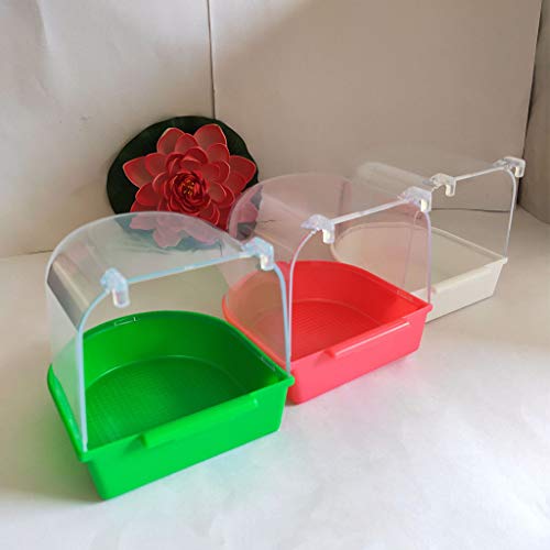 RuiruiNIE pappagalli Vasca da Bagno, Gabbia per