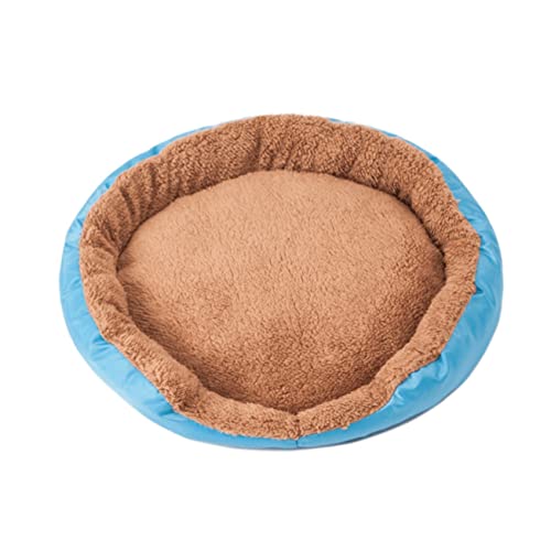 Toyvian Cozy Round Pet Bed For Dogs and Cats Plush Pet House Soft Cotton Material For Small Pets