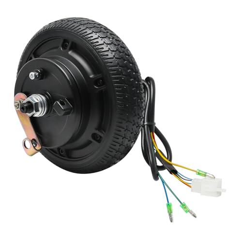 36V 250W 6.5 Inch Electric Hub Motor System | 11N&middot;m High Torque Brushless Motor with Drum Brake & 6.5x2C Road Tire | 280 lbs Load Capacity for E-Scooter Mini Bike DIY EV