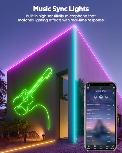 Tira LED RGB COB Bluetooth 10FT 110V multicolor miniatura 2
