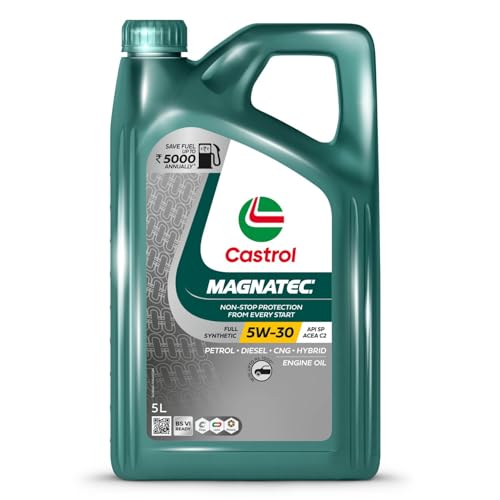 Castrol MAGNATEC STOP-START 5W-30 Full Synthetic Engine Oil for Petrol, Diesel and CNG Cars 5L