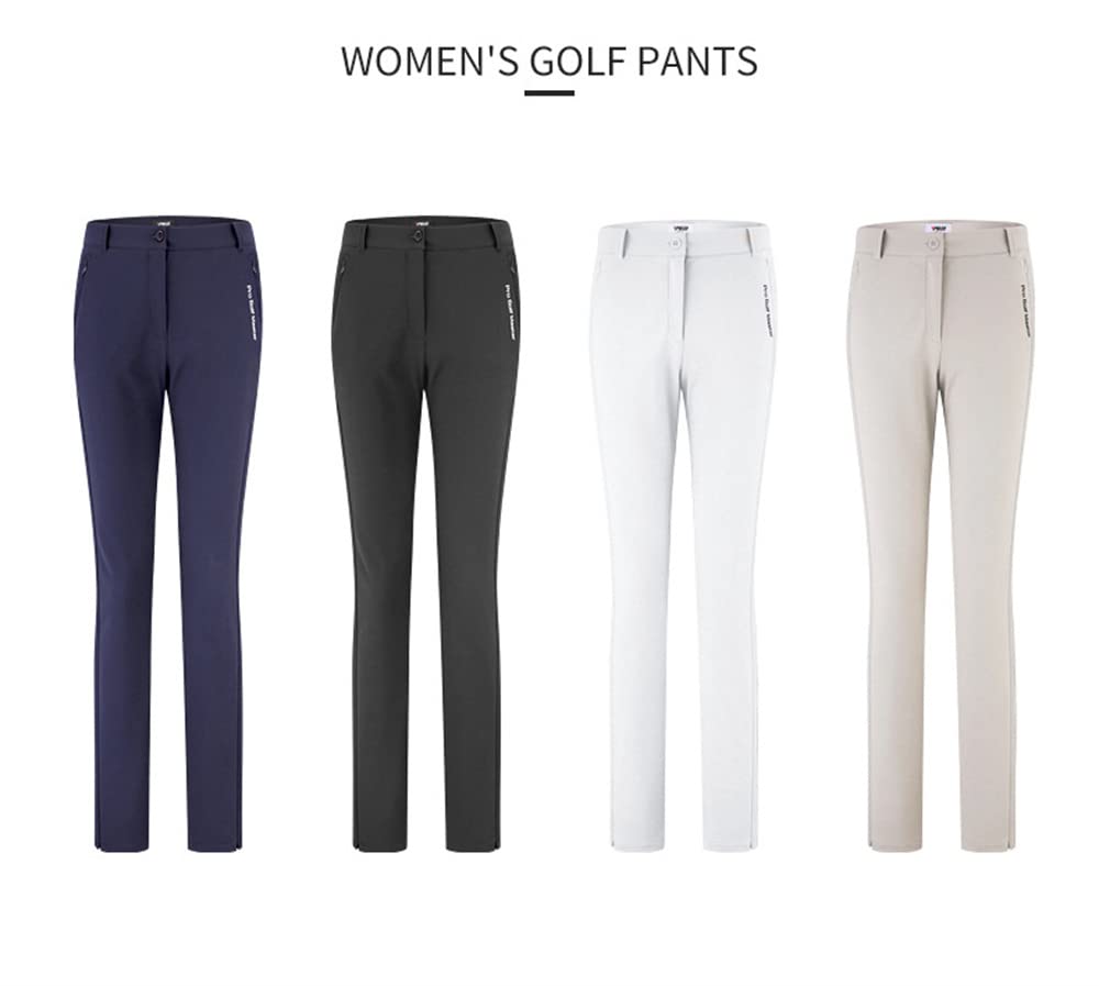 AGARES Pantaloni da golf da donna Slim Fit pantaloni impermeabili traspiranti da golf per abbigliamento sportivo da donna
