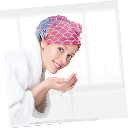 Beaupretty 10 Peças Toalhas De Touca De Cabelo Seco Impressas Para Crianças Toalha De Secagem Rápida