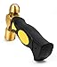 Bastex 1 Pound Brass Metal Stamping Hammer. Short Handle Design with Flat Mallet Head for Jewelry Making and Personalizing.