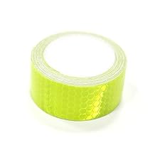 MAITE Reflective Tape Self-Adhesive Tape for Clothes Backpack and Walkway High Visibilty Reflective Safety Tape 3M2.5CM Fluorescent Green 1pcs