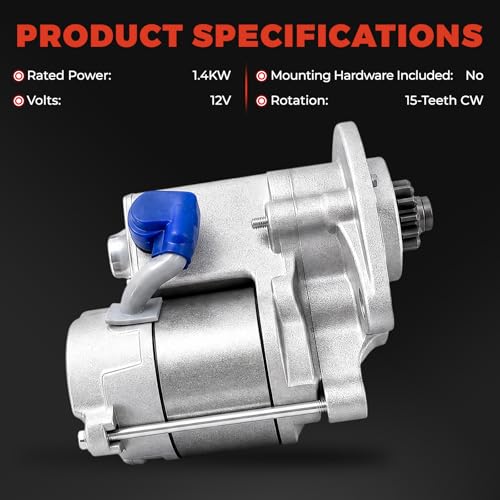 Motor de arranque compatible con John Deere 670 750 770 850 855 856 870 900HC 955 970 compatible con Yanmar, reemplazo para 2280003802 452326 11920977010 12112077012 ND2280003802 41052081 SND0377 miniatura 5